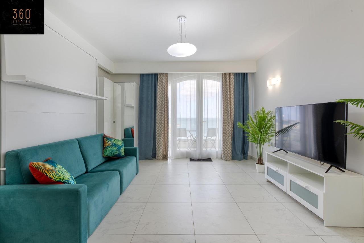 خليج سانت بول Seafront, Studio Home With Private Seaview Terrace By 360 Estates المظهر الخارجي الصورة